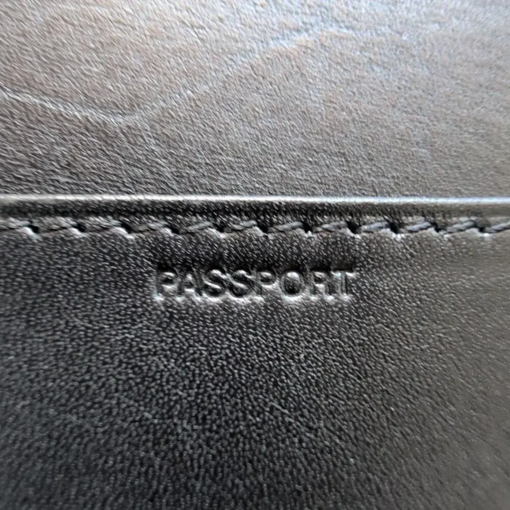 Ping black leather